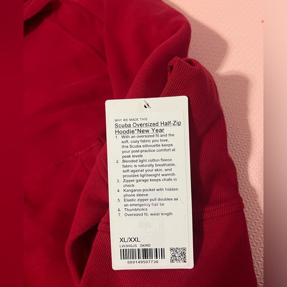NWOT Lululemon Lunar New Year Oversized Scuba 1/2 Zip hoodie - Picture 7 of 9